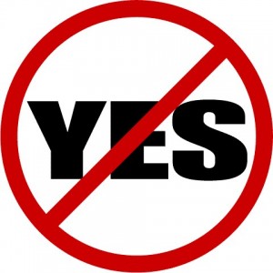 say no